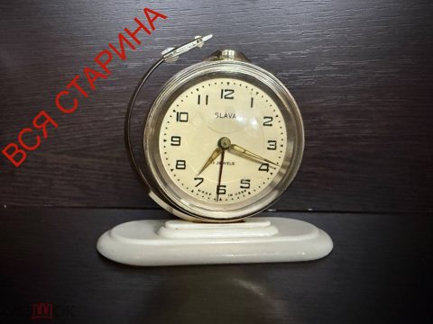 ЧАСЫ БУДИЛЬНИК СЛАВА ГЛОБУС РАКЕТА КОСМОС НА ХОДУ МЕХАНИКА СССР — продан за 5 000 ₽