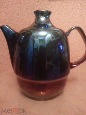 Заварочный чайник,фарфор, ЛФЗ, ЛОЗ, 1960-х, винтаж СССР, клеймо,ручная роспись,распродажа коллекции — продан за 8 990 ₽