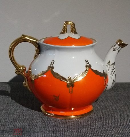 Заварочный чайник Барановский завод бутон фарфор СССР 1960-е — продан за 3 500 ₽