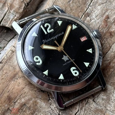 Редкие ранние часы Командирские Чистополь 2234, СССР, 1960е — продан за 22 834 ₽