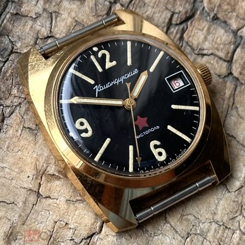 Советские часы Командирские Восток 2234, позолота, СССР, 1970е — продан за 29 190 ₽