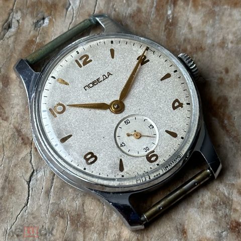 Часы советские Победа ПЧЗ, СССР, 1956 Vintage soviet watch Pobeda PChZ USSR — продан за 11 417 ₽