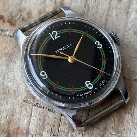 Часы советские наручные Победа 1МЧЗ, СССР, 1950е — продан за 21 775 ₽