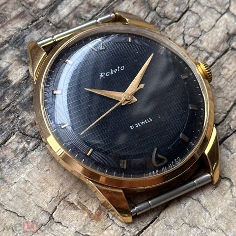 Часы советские Ракета Балтика позолота AU20, СССР, 1960е — продан за 17 184 ₽