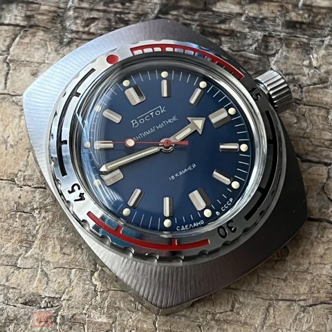 Советские часы Восток Амфибия бочка 2209, СССР, 1980е — продан за 26 365 ₽