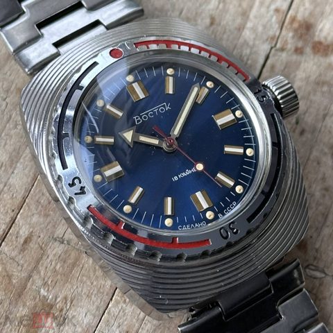 Редкие часы Восток Амфибия бочка 2209, СССР, 1980е — продан за 29 896 ₽