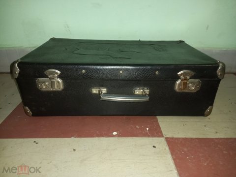 ЧЕМОДАН ФИБРОВЫЙ ОЛЕНИ 50-60-е года СССР.(390) — продан за 2 500 ₽