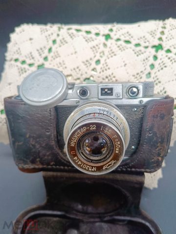 Фотоаппарат Зоркий-1 в футляре 1950 гг СССР — продан за 12 000 ₽