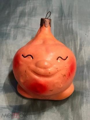Ёлочная игрушка из набора «Чиполлино» кум Тыква. Люкс. СССР — продан за 1 200 ₽
