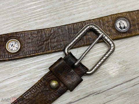 Ремень кожа компас СССР Юрий Гагарин — продан за 12 000 ₽