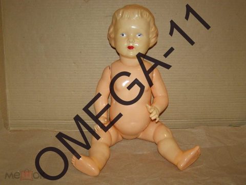 *КУКЛА-ПУПС* целлулоидная. Клеймо. Высота - 52 см. 50-х годов. СССР. — продан за 15 500 ₽