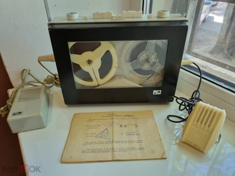 Катушечный транзисторный магнитофон Орбита-1. 1966 год. 50 лет СССР. Рабочий — продан за 15 000 ₽