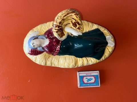 Старинная масленка. Антикварный фарфор. ЖНИЦА В СНОПАХ. 30-40 годы. — продан за 25 000 ₽