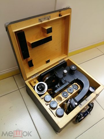 Микроскоп СССР "МБИ-4. N5900932" mm mau — продан за 20 000 ₽