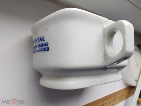 Чаша для пены бритья фарфоровая фарфор с ручкой Япония парикмахерских барбершопов помазок скаттл — продан за 5 310 ₽