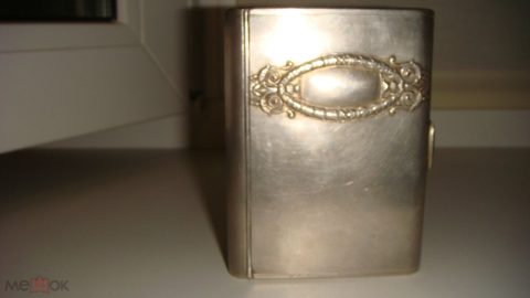 Шкатулка старинная Портсигар 197 гр Царская Россия Серебро 84 пробы Винтаж — продан за 180 000 ₽
