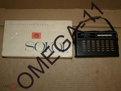 Радиоприёмник - *СОКОЛ (SOKOL)*. Диапазоны - СВ и ДВ. Рабочий. В *родной* коробке. СССР. — продан за 6 500 ₽