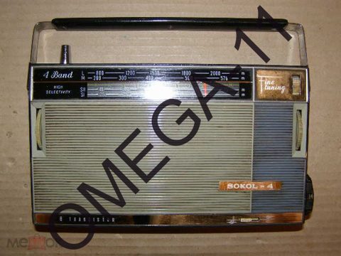 Радиоприёмник - *СОКОЛ(SOKOL)-4*. Рабочий. ЭКСПОРТНЫЙ. СССР. — продан за 8 500 ₽