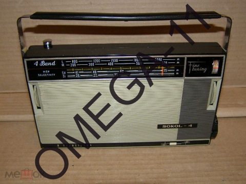 Радиоприёмник - *СОКОЛ(SOKOL)-4*. Рабочий. ЭКСПОРТНЫЙ. СССР. — продан за 10 500 ₽