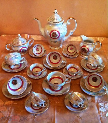 Weimar Porzellan чайный и кофейный сервиз ,, МАДОННА ,, и ,, РОЗА ,, 1930-1945 гг — продан за 80 000 ₽