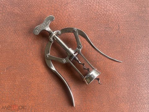 Старинный штопор легендарный Дабл Левер Хили 1888 год в НИКЕЛЕ — продан за 22 500 ₽