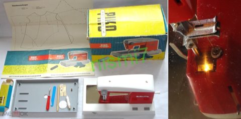 Машинка швейная детская ПИКО Mechanik PIKO elektra работает ГДР GDR Игра вр СССР Подсветка рабочая — продан за 5 950 ₽