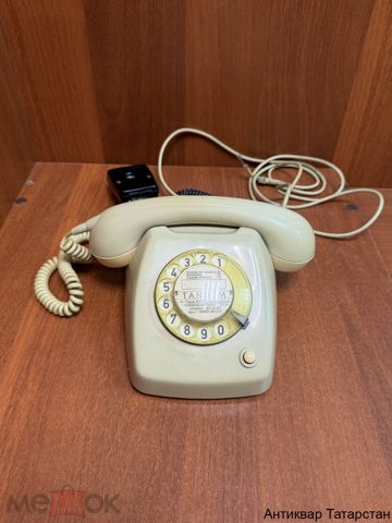 (46301) Телефон дисковый RTT Ericsson type T65 1984г тангента Наружная колодка Европа времен СССР — продан за 5 000 ₽