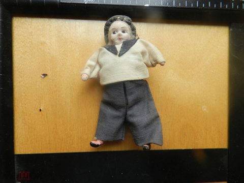 Старинная игрушка на елку морячок папье маше вата артель — продан за 25 000 ₽
