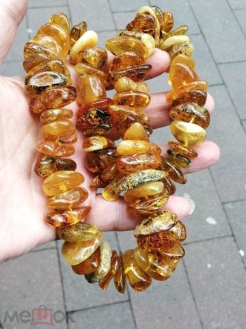 бусы, ожерелье, янтарь, крупные, авторская работа.Калининград. 141гр. — продан за 14 000 ₽
